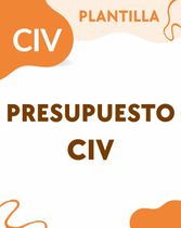 PLANTILLA DE PRESUPUESTO (CIV)