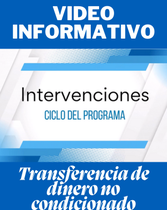 Video informativo: Transferencia de dinero no condicionado en caso de desastres