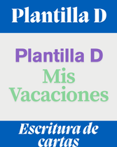 Plantilla D - Mis vacaciones