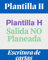 Plantilla H - Salida no Planeada