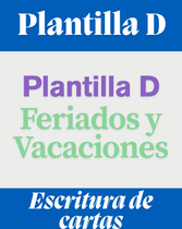Plantilla D - Feriados y vacaciones