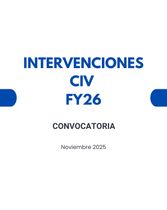 Convocatorias CIV FY26