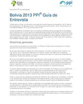  Guía de entrevista IPP de Bolivia