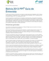 Guia de Entrevista_Oficial_Bolivia PPI 2013