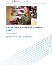 Guía del participante de Inicie Su Negocio (ISUN)