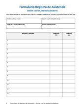 Formulario de Registro de Asistencia - Sesión con padres-cuidadores