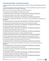Encuesta de la Linea base - Prevención del Suicido