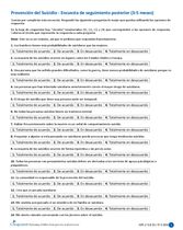 Encuesta de seguimiento posterior (3-5) - Prevención del Suicidio