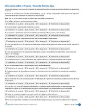 Encuesta de la Linea base - Informados sobre el Trauma