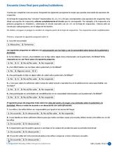Encuesta de Línea final para padres/cuidadores